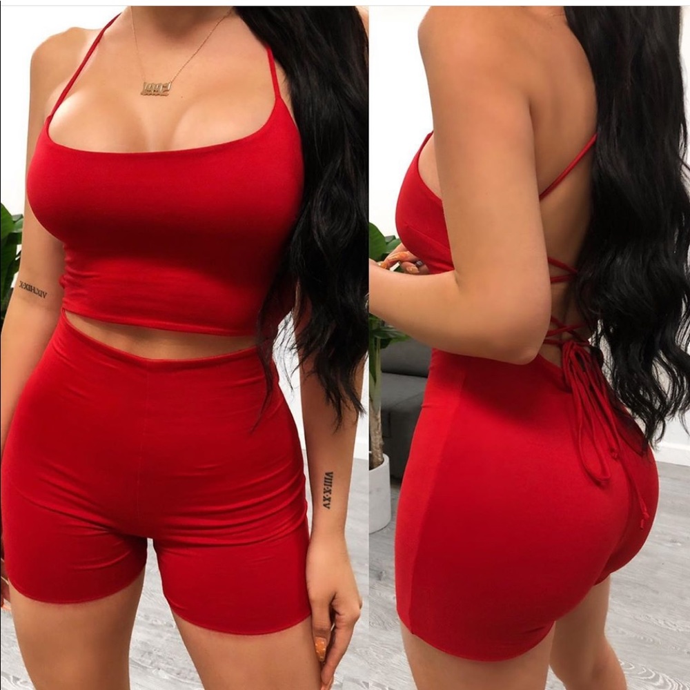 Red romper